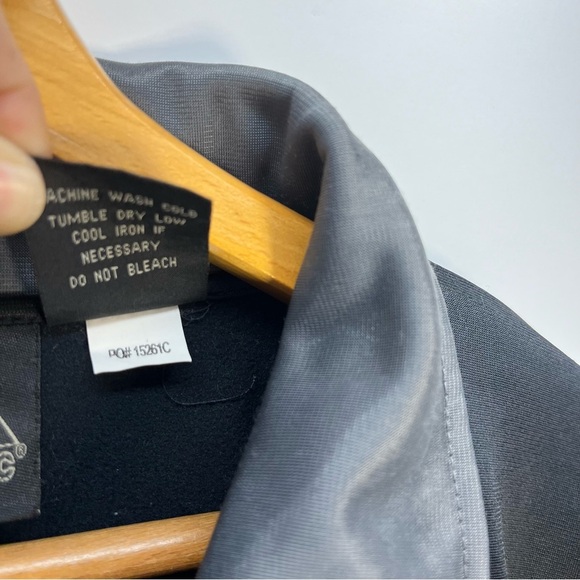 New York Yankees Full Zip Jacket Size XL Tall Black Gray Track Homebase Majestic - Picture 8 of 11